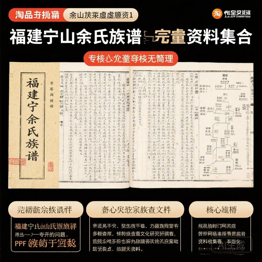 福建宁化余氏族谱 完整资料合集