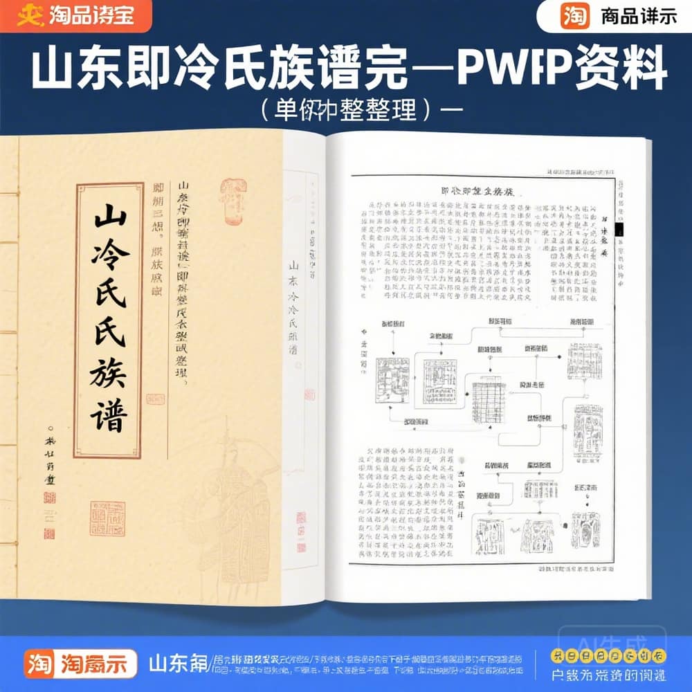 山东即墨冷氏族谱完整PDF资料