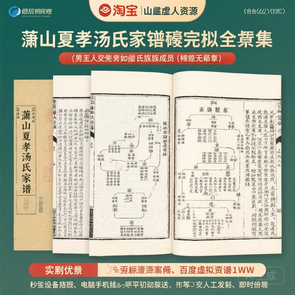 萧山夏孝汤氏家谱完整合集