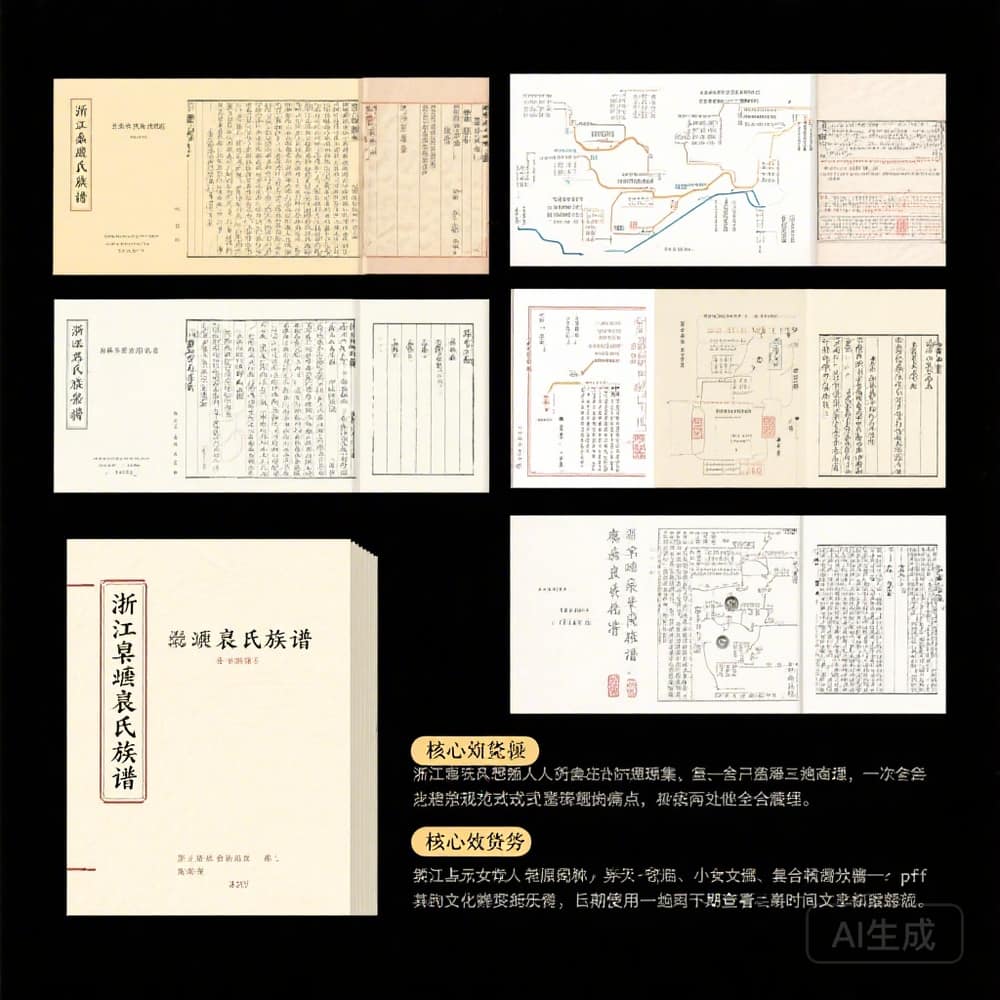 浙江钱塘袁氏族谱 完整文档合集