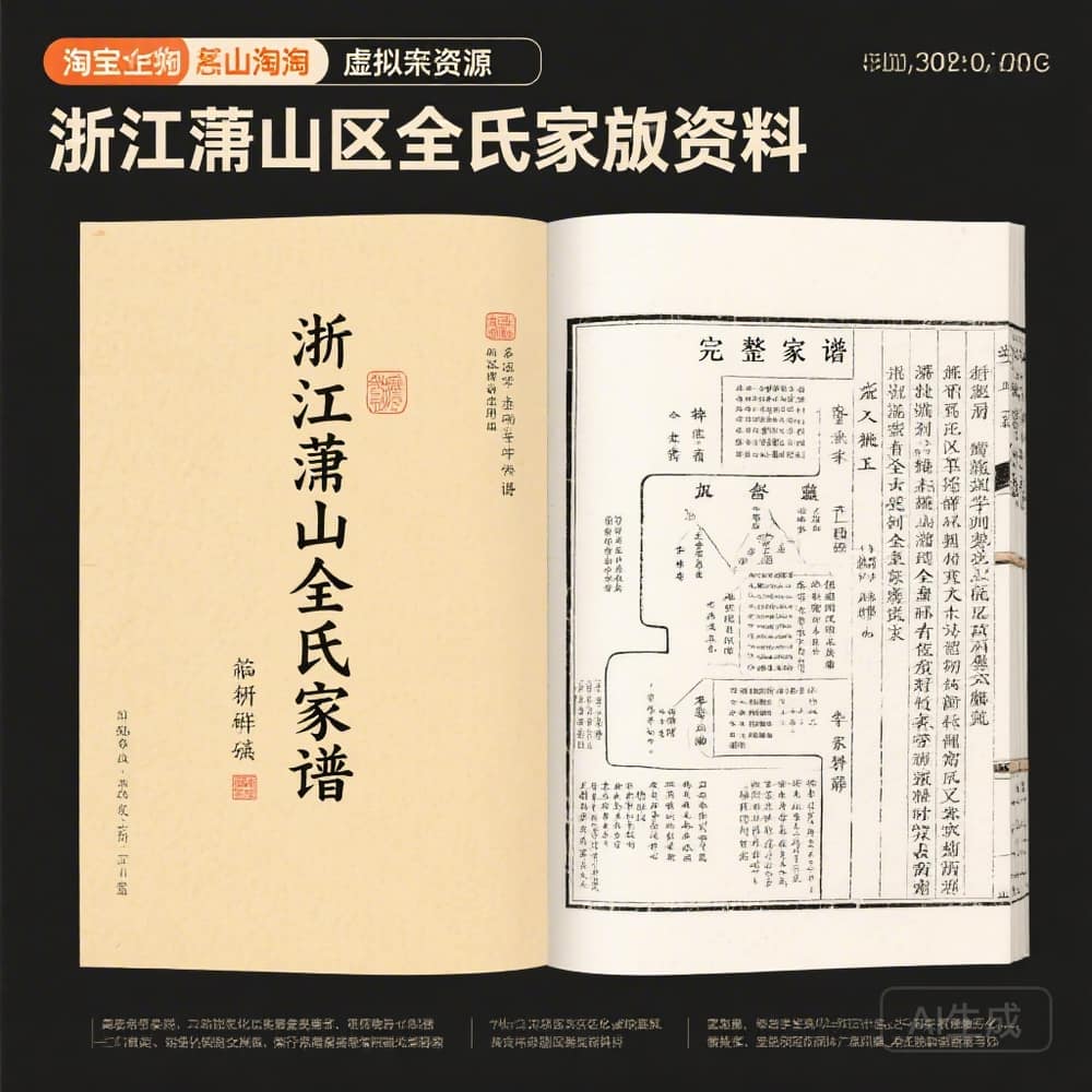 浙江萧山全氏家谱 完整版文档资料