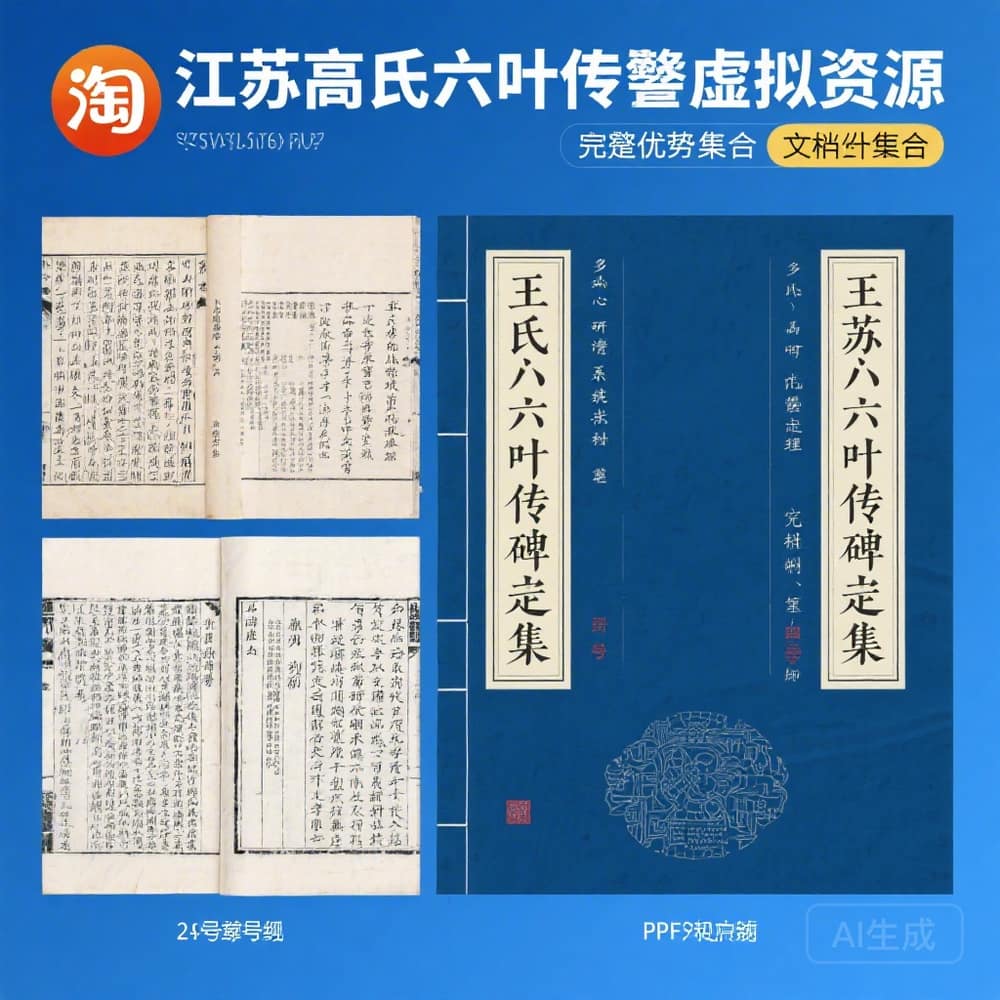 江苏高邮王氏六叶传状碑志集 完整文档合集