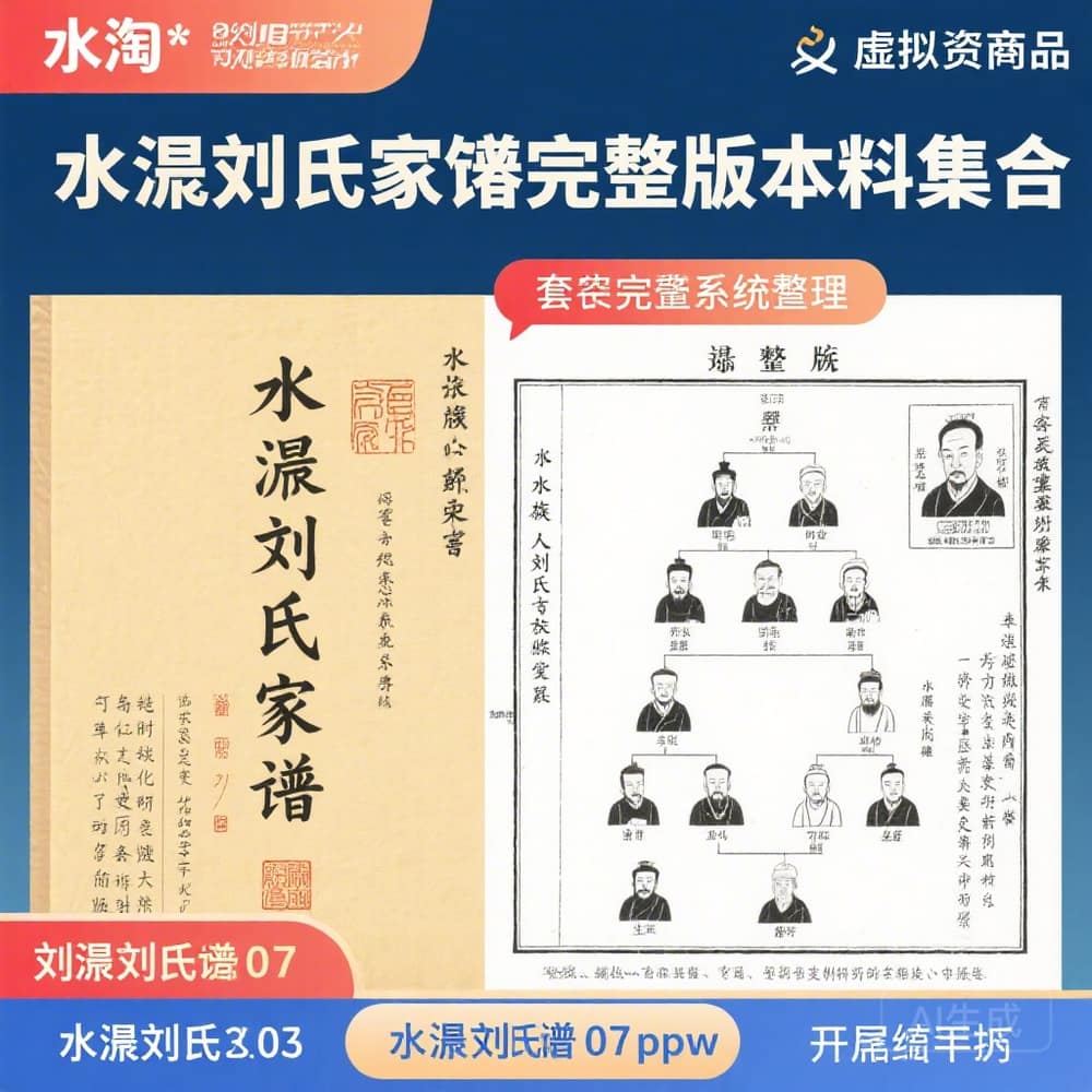 水澄刘氏家谱完整版资料合集