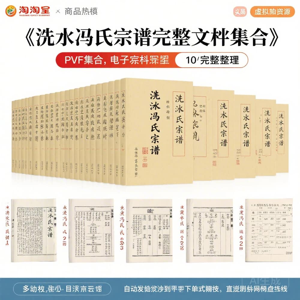 浣谿冯氏宗谱完整版文档合集