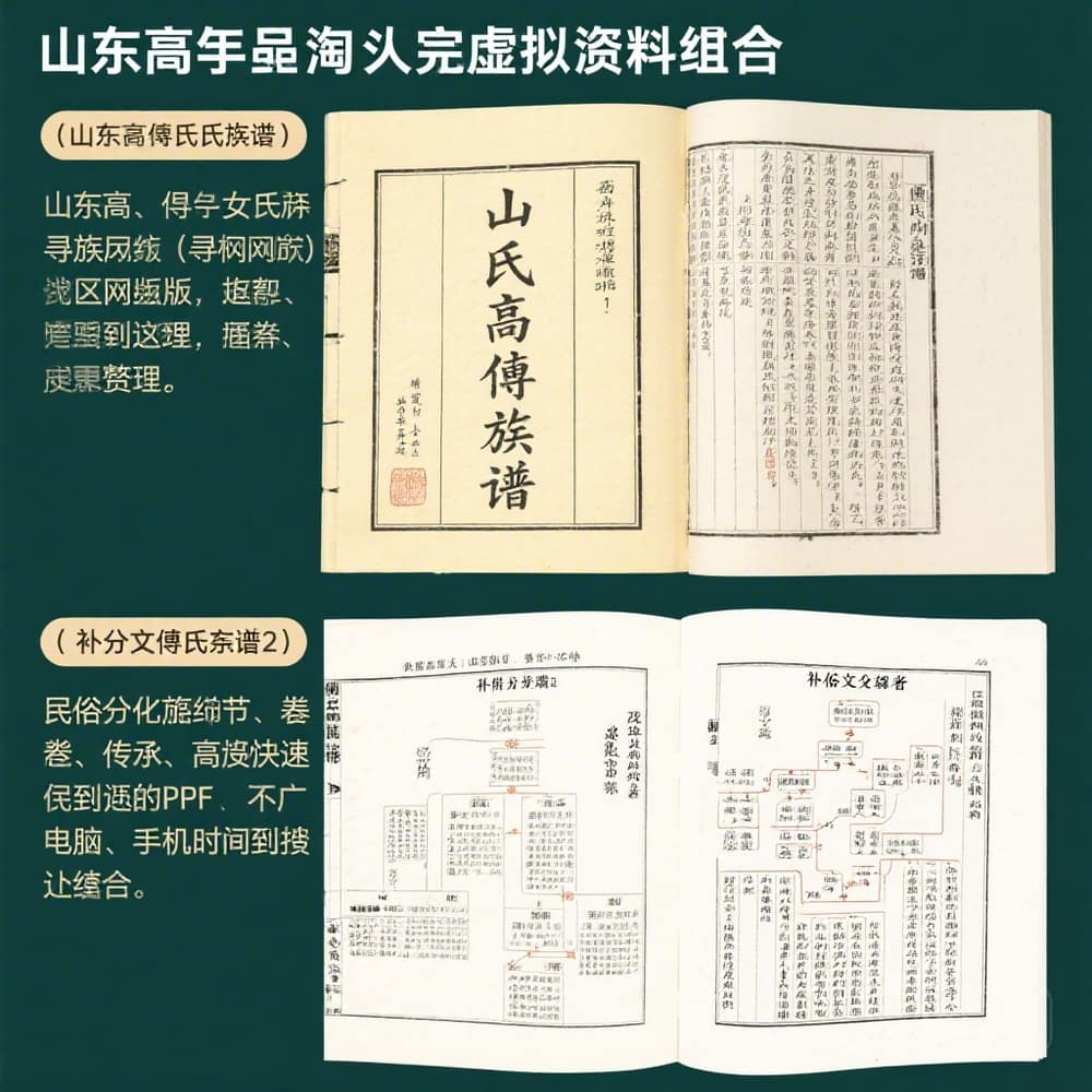 山东高密傅氏族谱完整资料合集