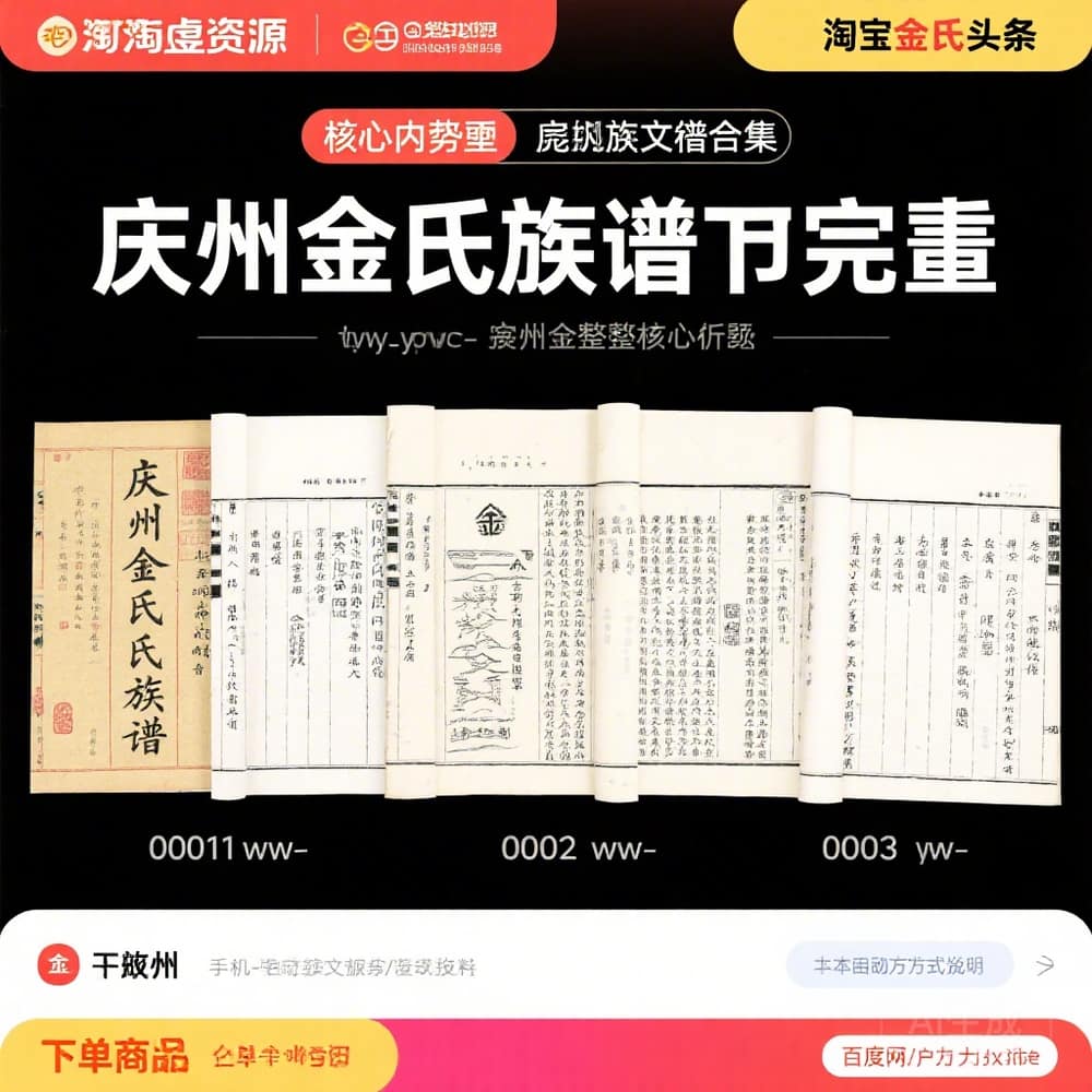 庆州金氏族谱完整文档合集