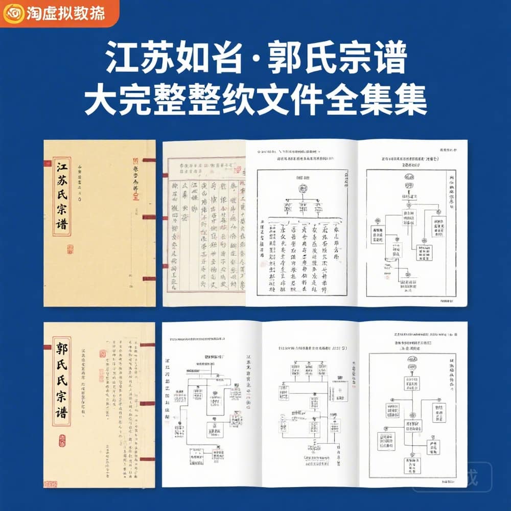 江苏如皋郭氏宗谱 完整版文档合集