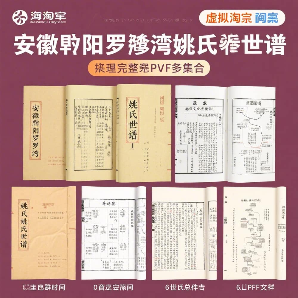 安徽旌阳罗湾姚氏世谱 完整PDF合集