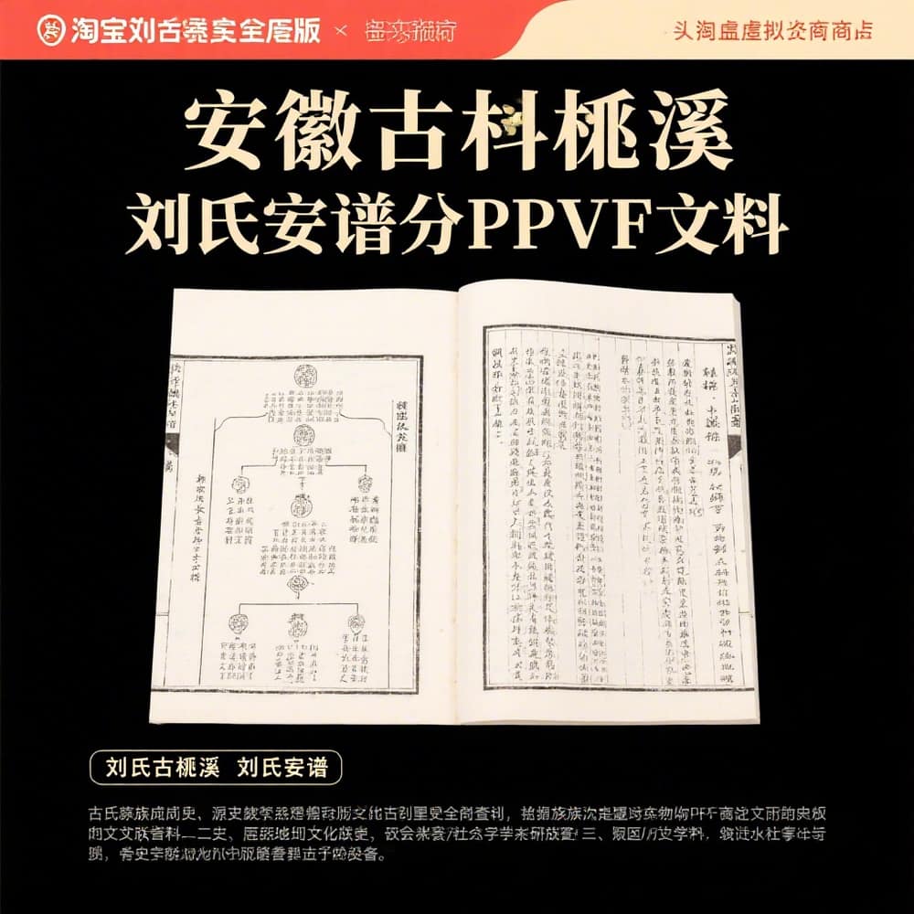 安徽古歙杲溪刘氏家谱完整PDF资料