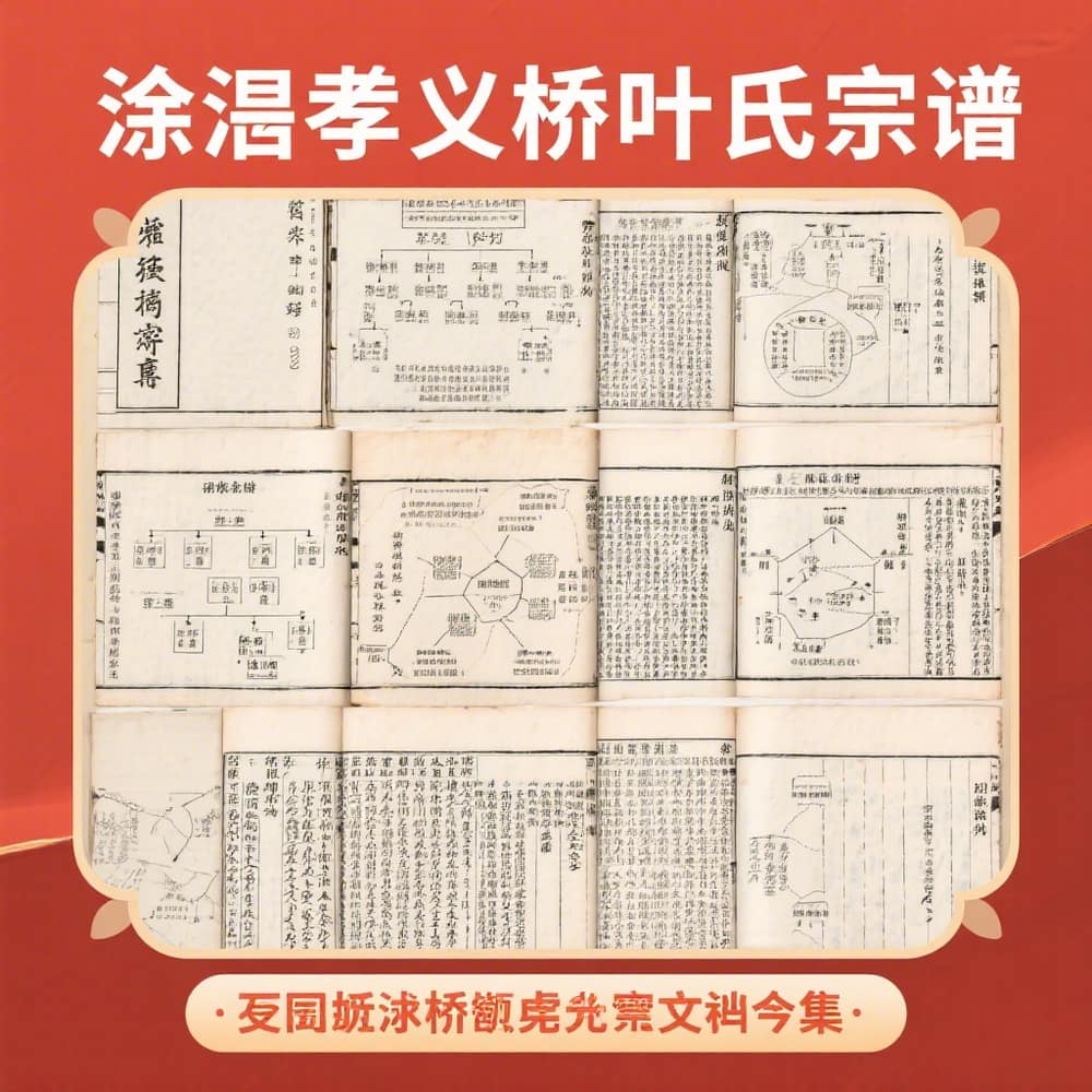 余姚孝义虹桥叶氏宗谱 完整文档合集