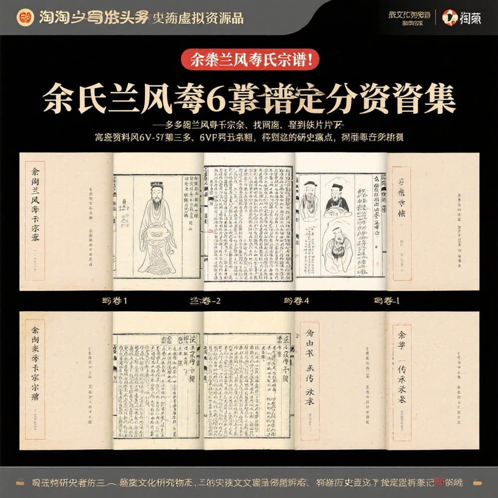 余姚兰风蒋氏宗谱6卷完整资料合集