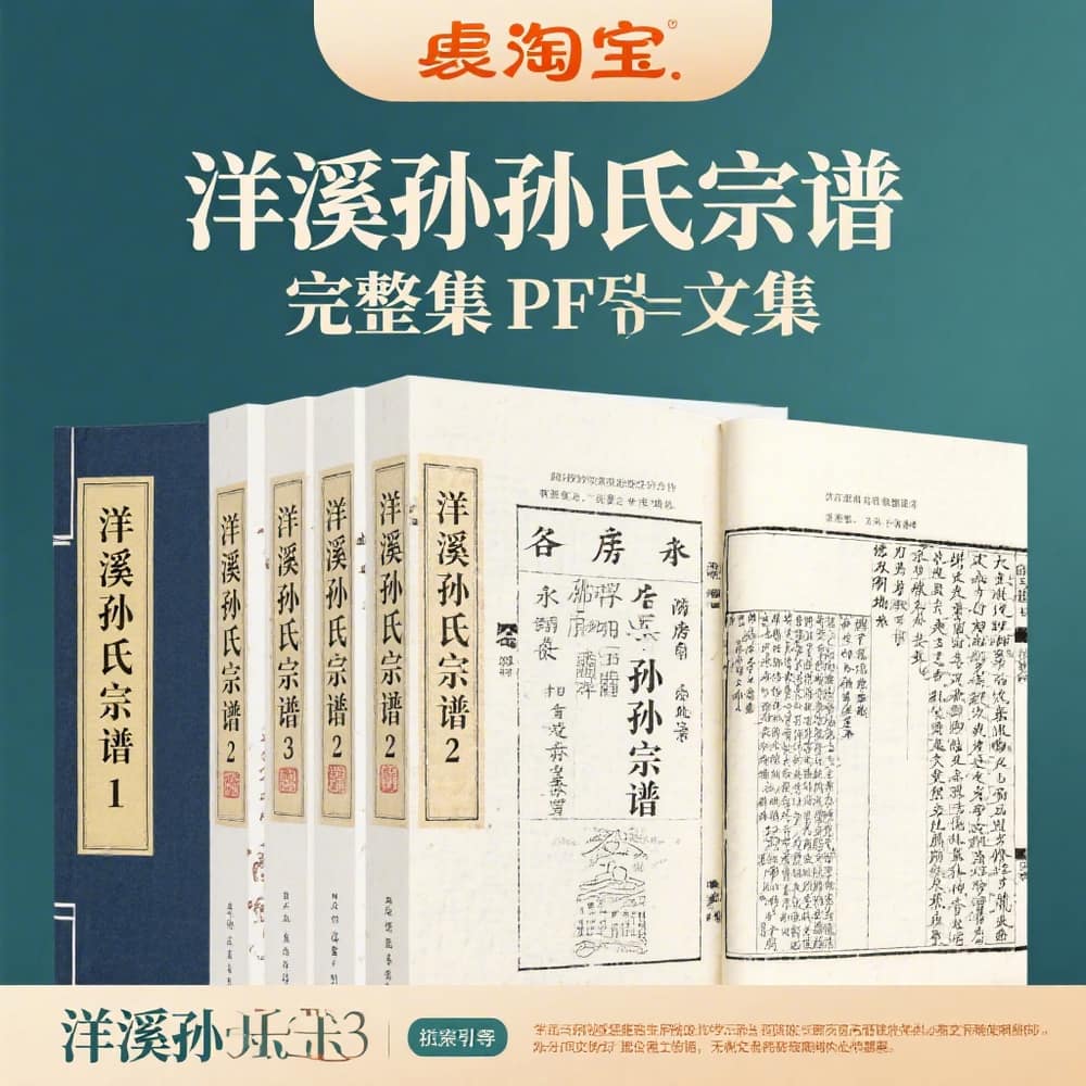 洋溪孙氏宗谱完整合集 PDF文档资料