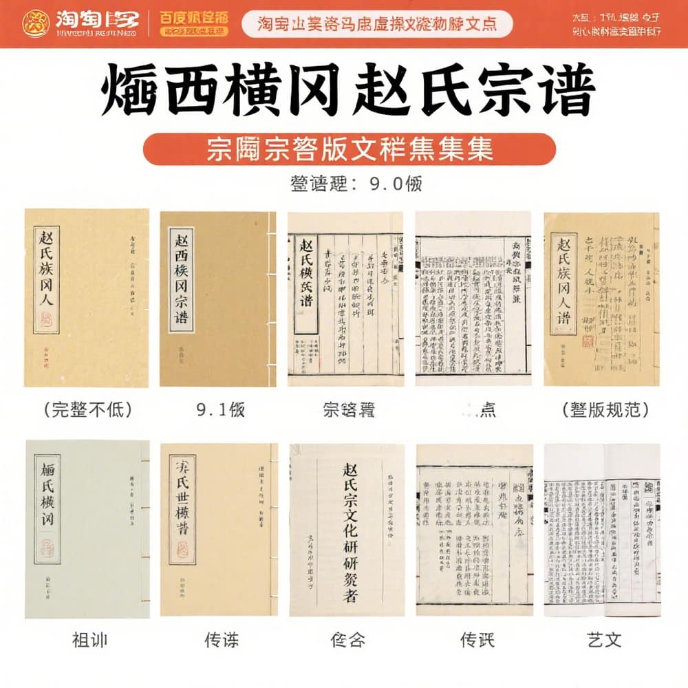 剡西横冈赵氏宗谱 完整版文档合集