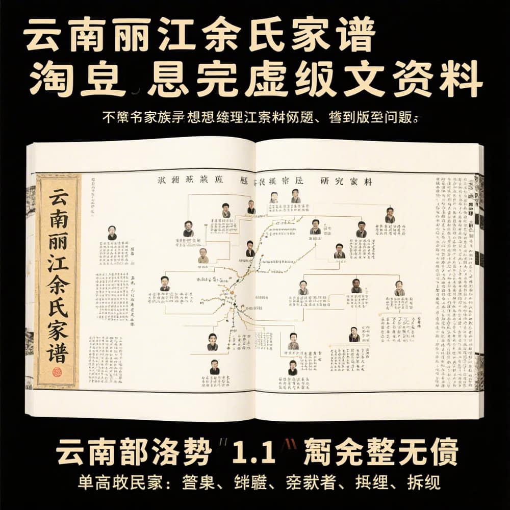 云南丽江江余氏家谱 完整文档资料