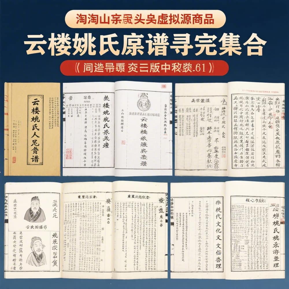 云楼姚氏宗谱完整版资料合集