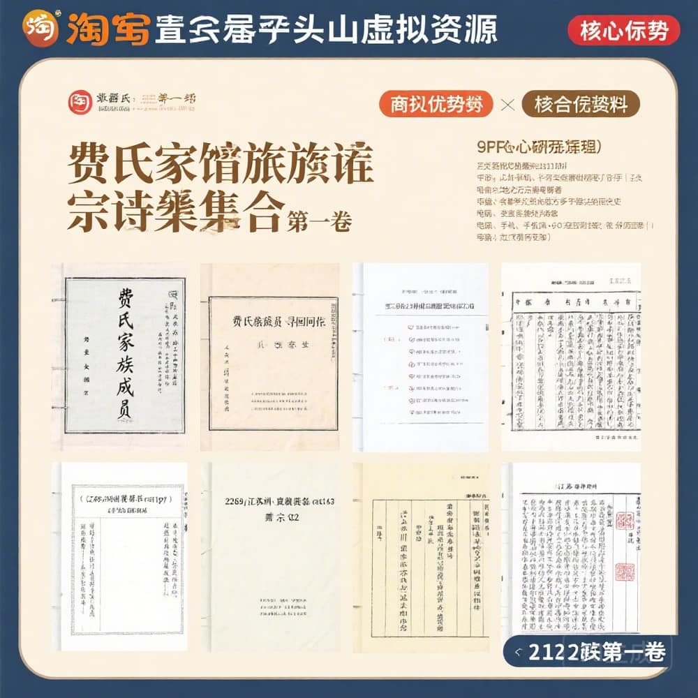 费氏家谱族谱常州宗谱资料合集