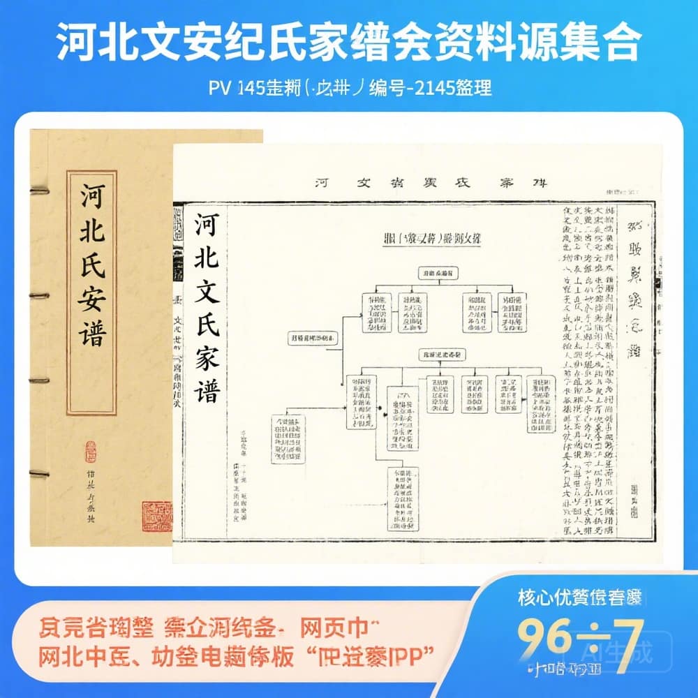 河北文安纪氏家谱完整资料合集