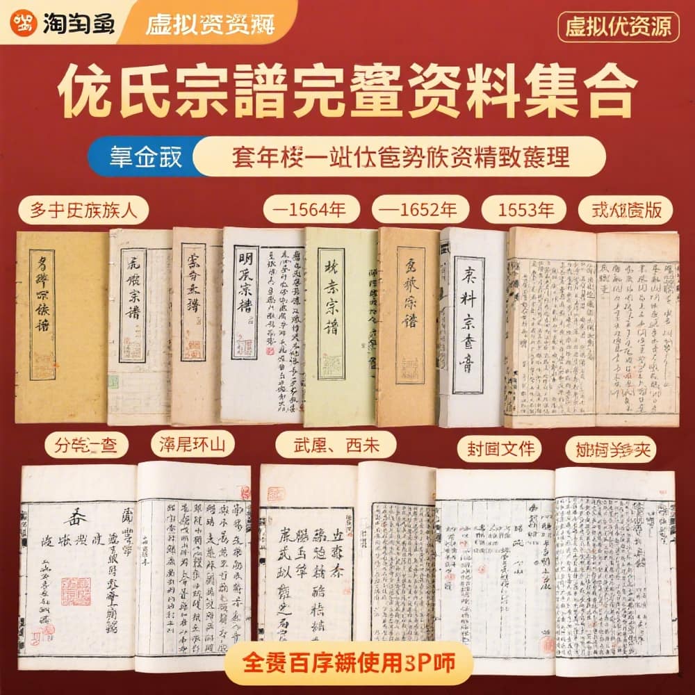 裘氏家谱族谱 明清宗谱完整资料合集