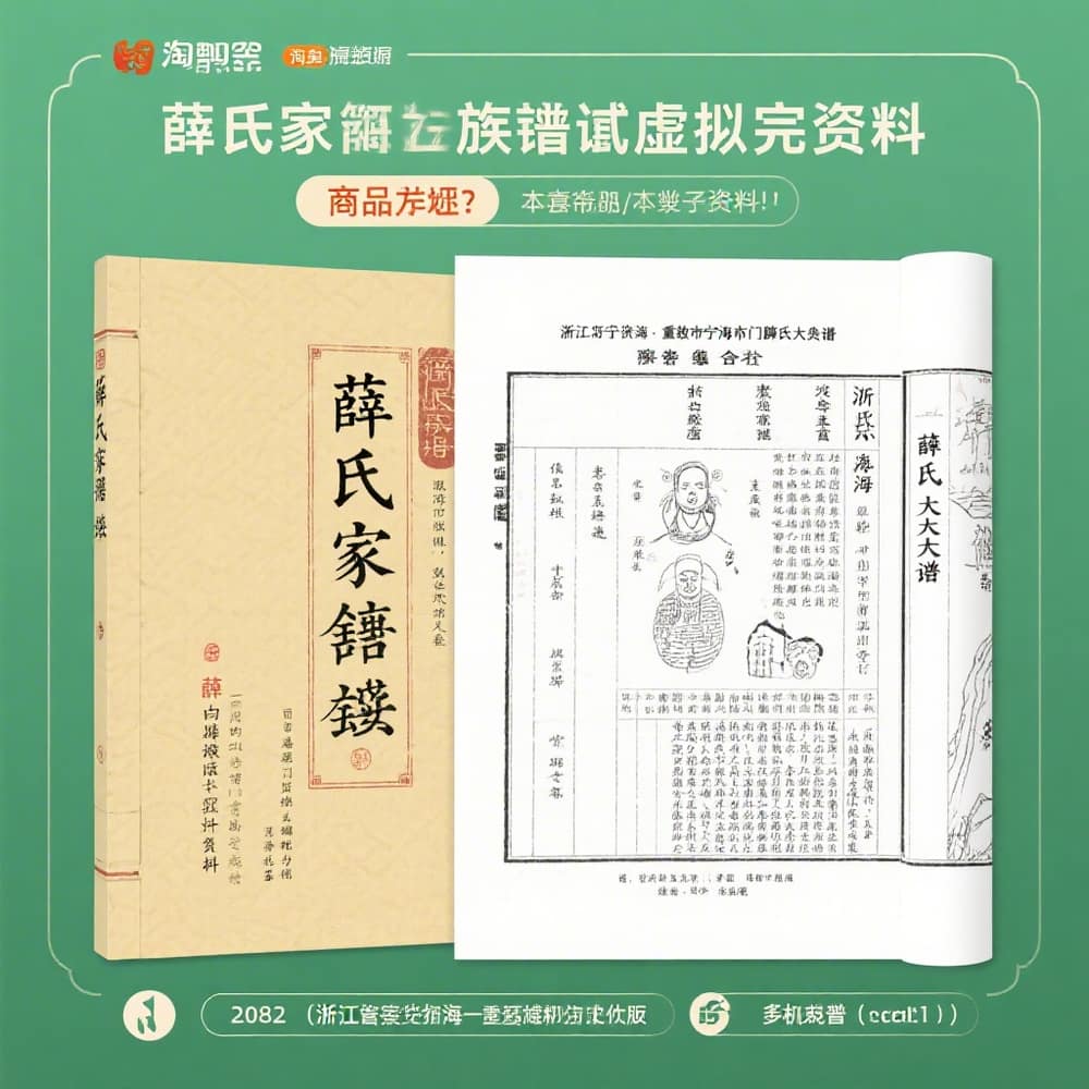 薛氏家谱族谱重修完整版资料