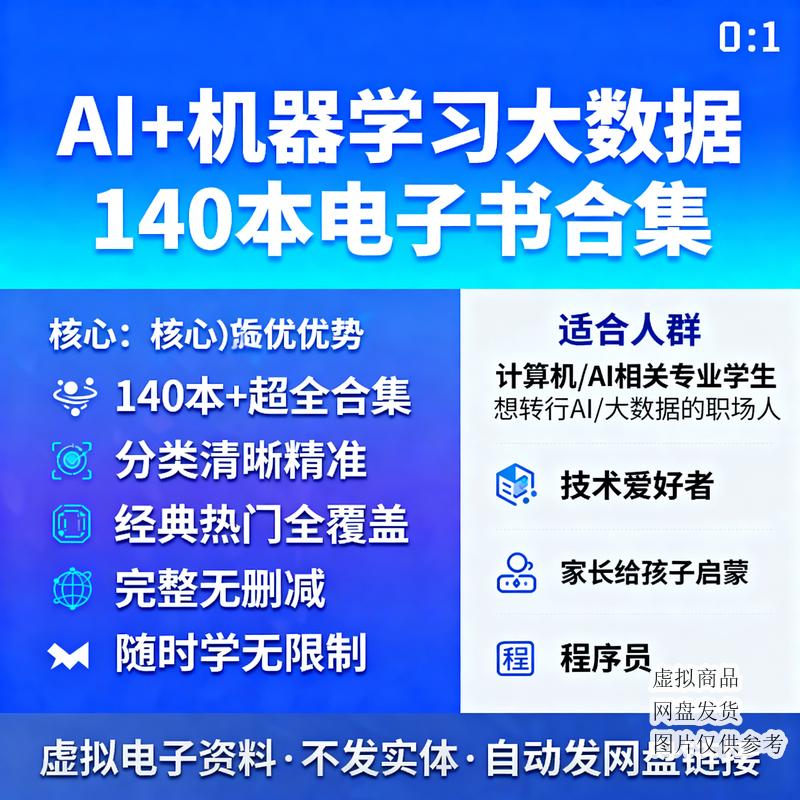 AI+机器学习大数据140本电子书合集